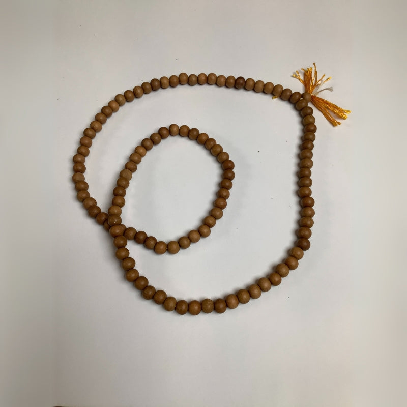 Traditional red coral prayer beads (mala)