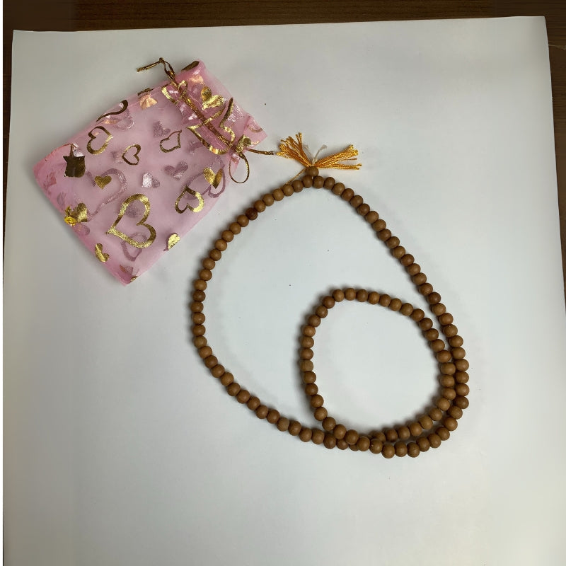 Red coral mala for meditation and prayer