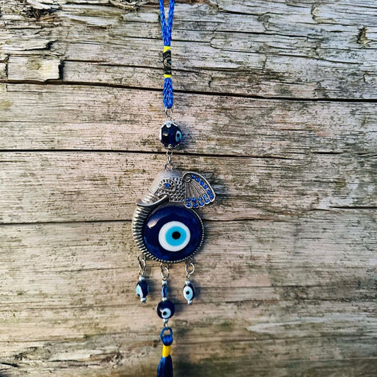 Ganesh Face Evil Eye Wall Hanging for Protection and Positivity