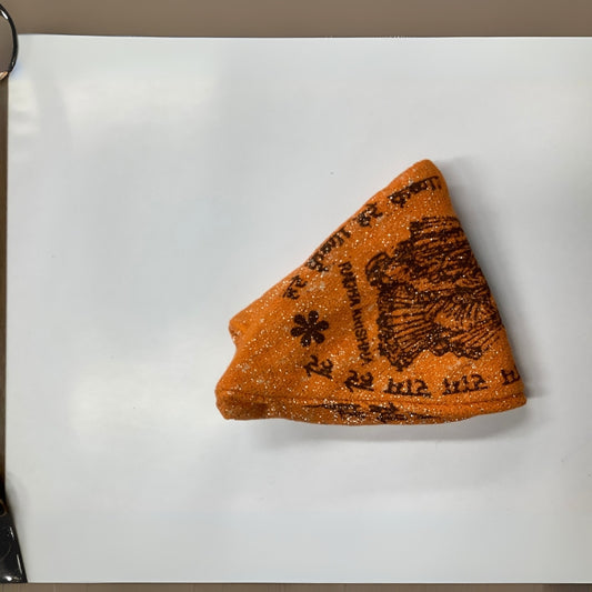 Handcrafted Gaumukhi mala bag with drawstring