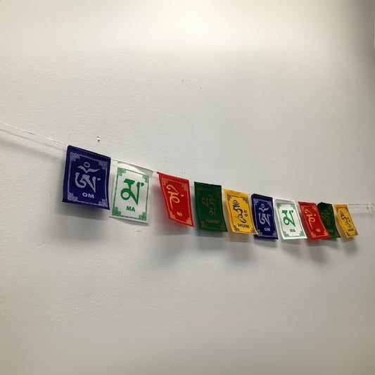 Spiritual Tibetan Prayer Flags with Wind Horse Design

