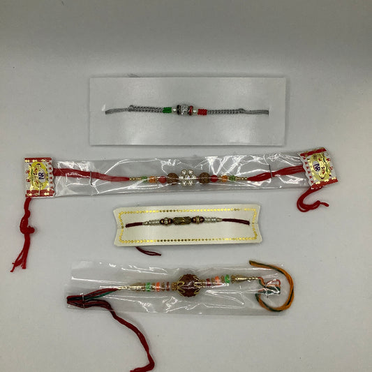 Elegant Rakhi Combo – Set of 4