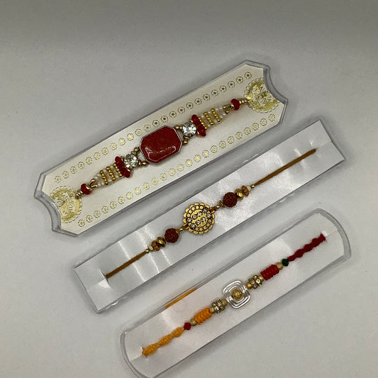 Designer Rakhi Trio – Set of 3