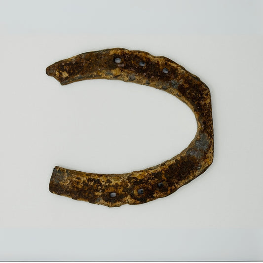 Original Used Iron Horseshoe for Door Protection and Positivity