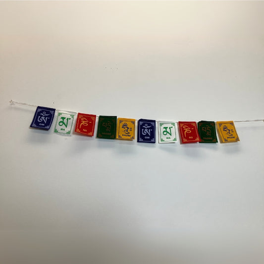 Small hand printed Tibetan Wind Horse prayer flags