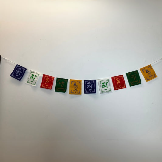 Traditional Buddhist flags for spiritual practice

