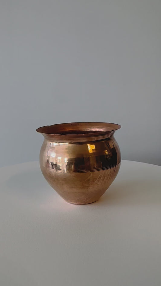 Pure Copper Pooja Kalash Lota