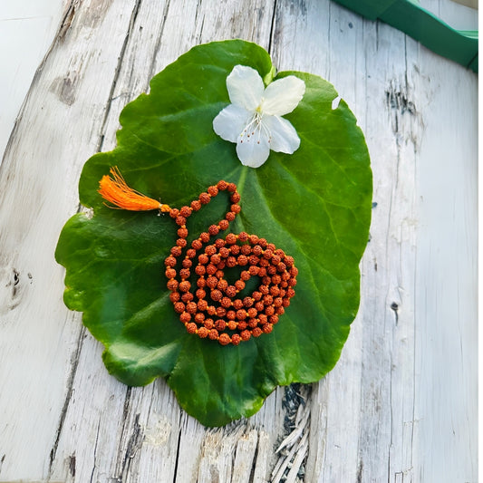 Natural Panchmukhi Rudraksha Mala for Daily Japa and Devotion